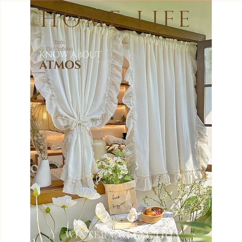 Κουρτίνα με νανούφασμα και κέντημα σε ιαπωνικό στυλ, διαφανής, σχέδιο Wabi-sabi wind.