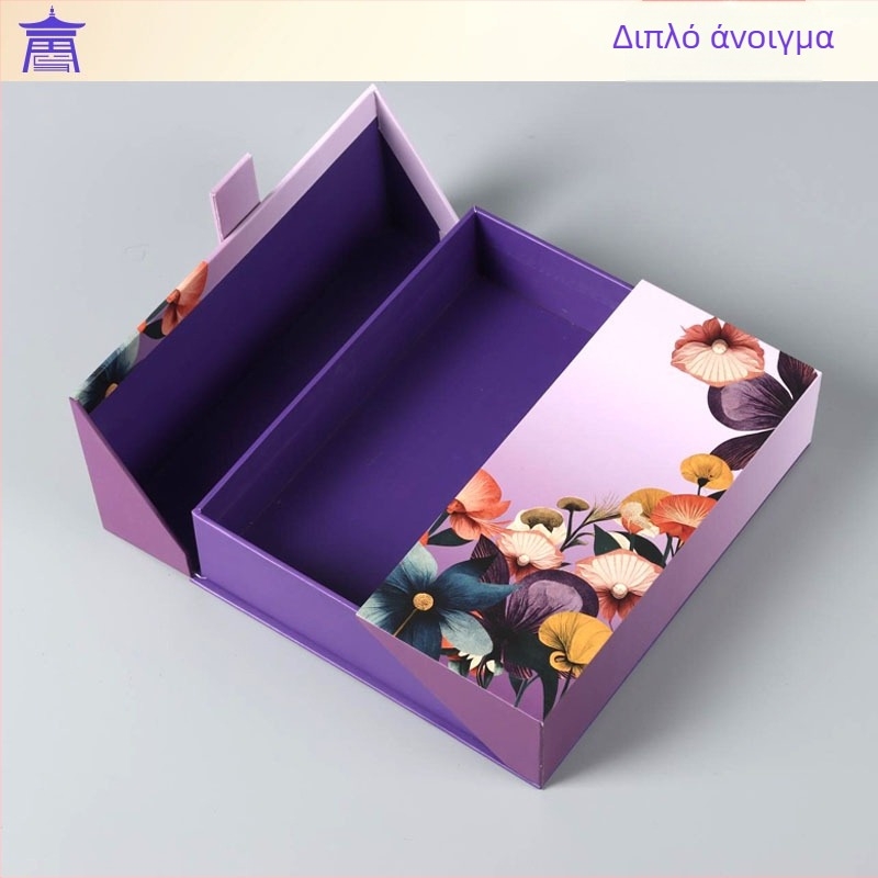 Προσαρμοσμένο κουτί δώρου από χαρτόνι με εκτύπωση λογότυπου, UV φινίρισμα, υλικό χαρτόνι/χαρτί, βάρος 250, μοντέλο 0809