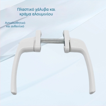 Χειριστήριο παραθύρου και πόρτας από κράμα αλουμινίου με κλείδωμα – τύπου μέσω για κουφώματα αλουμινίου-πλαστικού