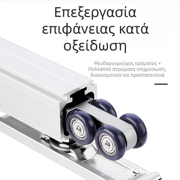 Ξύλινο τροχός ανάρτησης πόρτας – διπλής κατεύθυνσης buffer, από κράμα ψευδαργύρου, φορτίο έως 80 kg, μοντέρνος μινιμαλιστικός στυλ, κατάλληλο για κουζίνα, μπαλκόνι και ξύλινες συρόμενες πόρτες
