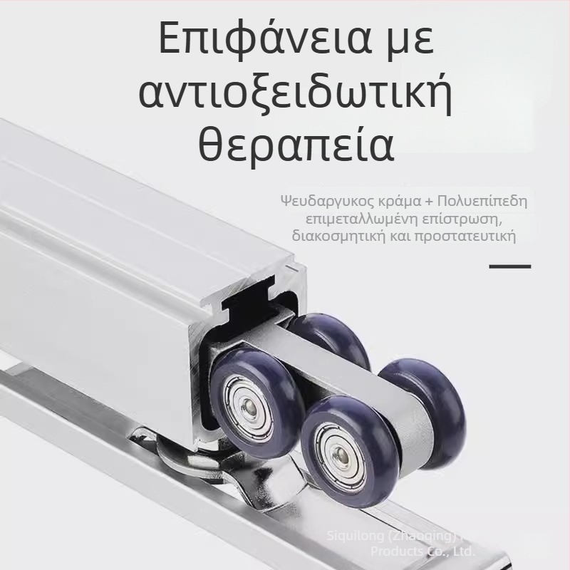 Τροχός ανάρτησης με αμφίδρομη απόσβεση για συρόμενες πόρτες (Κράμα ψευδάργύρου; Μοντέλο 4-27; Φορτίο 60–100 kg; Για πόρτες από ξύλο; Μάρκα: SITAING)