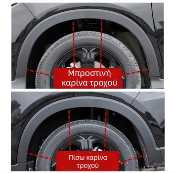 Κάλυμμα φάσας τροχού από ανοξείδωτο χάλυβα για Honda Binzhi XRV 2015-2021 – εμπρός και πίσω φάρες τροχών, λωρίδες προστασίας από σύγκρουση, προστασία ακμών