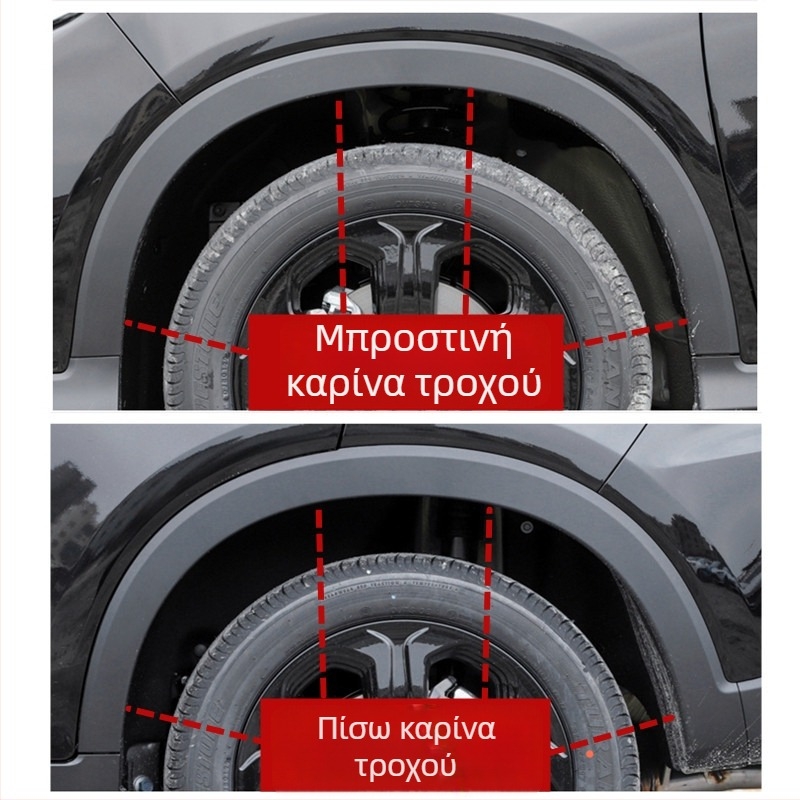 Κάλυμμα φάσας τροχού από ανοξείδωτο χάλυβα για Honda Binzhi XRV 2015-2021 – εμπρός και πίσω φάρες τροχών, λωρίδες προστασίας από σύγκρουση, προστασία ακμών