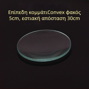 Οπτικό εκπαιδευτικό σετ φυσικής γυμνασίου: φακοί bi-convex, planoconvex και bi-concave για πειράματα
