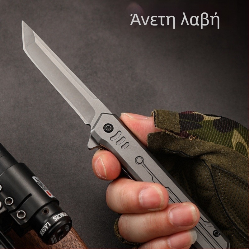 Ανοξείδωτο αναδιπλούμενο μαχαίρι με λεπίδα M390, μηχανισμός γρήγορου ανοίγματος, υψηλή σκληρότητα, κάμπινγκ τακτικό μαχαίρι