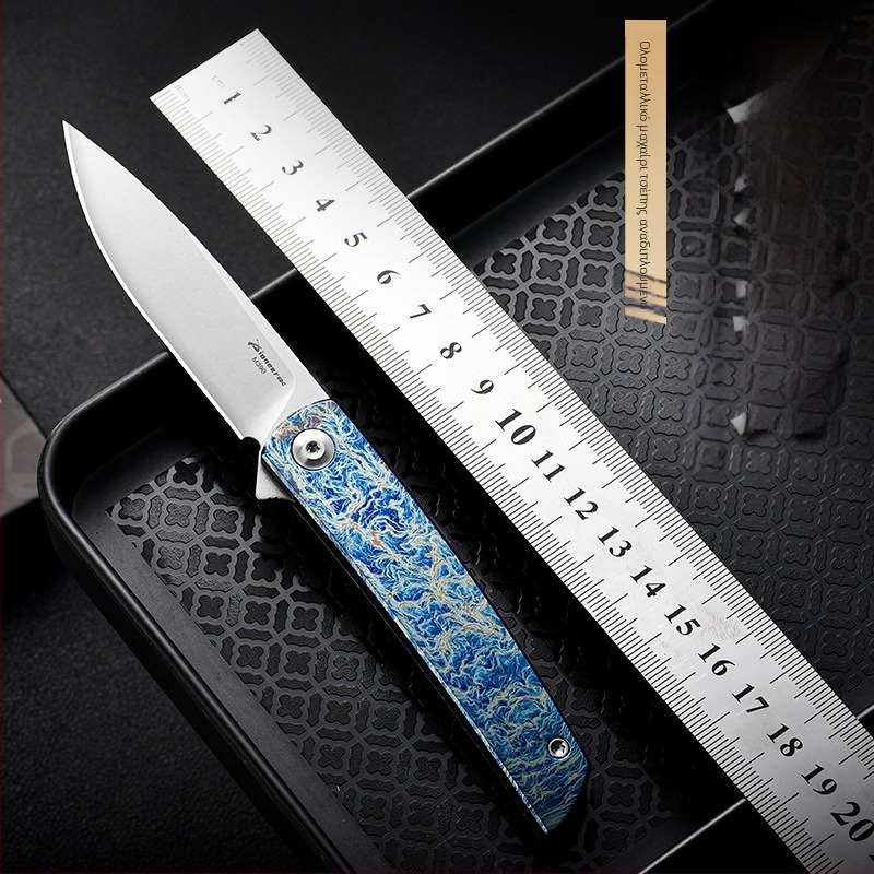 PioneerEDC πτυσσόμενο μαχαίρι – M390 ατσάλι, χωρίς κλείδωμα, γρήγορο άνοιγμα, ελαφρύ για υπαίθριο κάμπινγκ