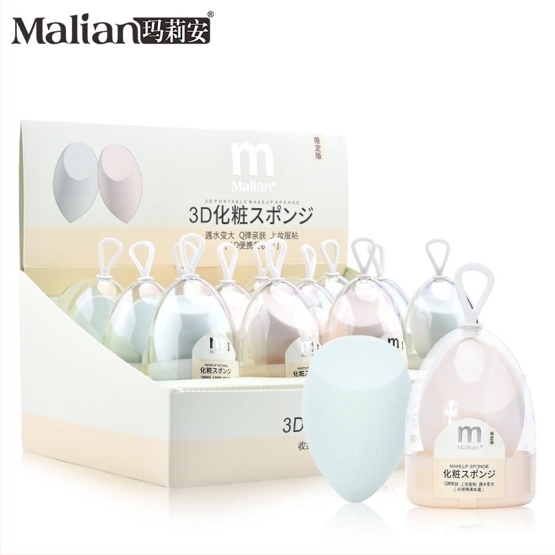 Marian 3D Κοσμητικό αυγό, Υδρόφιλο πολυουρεθάνιο σφουγγάρι μακιγιάζ, σε σχήμα σταγόνας
