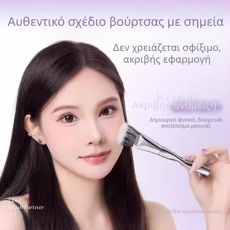 Σετ πινέλων ρουζ Lishu, 4 τεμάχια, σε κουτί, για εφαρμογή μακιγιάζ, κατάλληλο για όλους τους τύπους δέρματος.