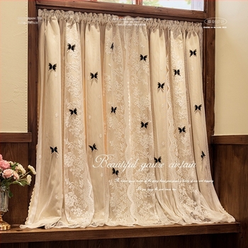 Διπλού επιπέδου κουρτίνα blackout με ενσωματωμένη γάζα, φλανέλ, ηχομόνωση, μοντέρνο μινιμαλιστικό στυλ, δαντελένια κουρτίνα πόρτας σε στυλ πριγκίπισσας