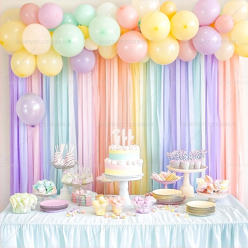 Διακοσμητικό σετ για εκδηλώσεις: κορδέλες από crepe χαρτί για πάρτι; Υλικό: χαρτί και κορδέλα; Μάρκα: Nicro party