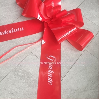 BANCHEN φιόγχος με κορδέλα και χειροποίητο λουλούδι — Πλαστικό, αξεσουάρ διαμόρφωσης χώρου για τελετές αποφοίτησης και γιορτές