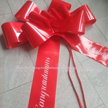 BANCHEN φιόγχος με κορδέλα και χειροποίητο λουλούδι — Πλαστικό, αξεσουάρ διαμόρφωσης χώρου για τελετές αποφοίτησης και γιορτές