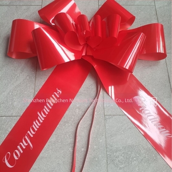 BANCHEN φιόγχος με κορδέλα και χειροποίητο λουλούδι — Πλαστικό, αξεσουάρ διαμόρφωσης χώρου για τελετές αποφοίτησης και γιορτές