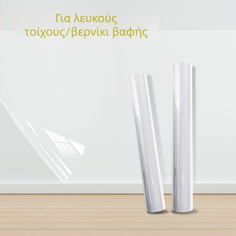 Φιλμ προστασίας τοίχου - PP υλικό, αυτοκόλλητο, αδιάβροχο, αντι-βρωμιά, ανθεκτικό στη μούχλα, κατάλληλο για σαλόνι, μονοχρωματικό σχέδιο.