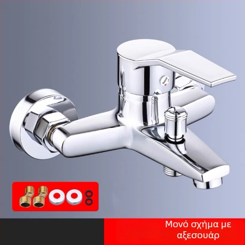 Μπαταρία μπάνιου με χαλκό σώμα, τριπλή δομή, κεραμική βαλβίδα, εντοιχισμένη εγκατάσταση, μοντέλο PLS-T-6