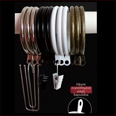 Ξύλινοί κύκλοι κουρτινών με κλιπ — αθόρυβοι κύκλοι κρέμασματος, κυκλικοί γάντζοι ρωμαϊκού στυλ, μοντέρνος μινιμαλισμός