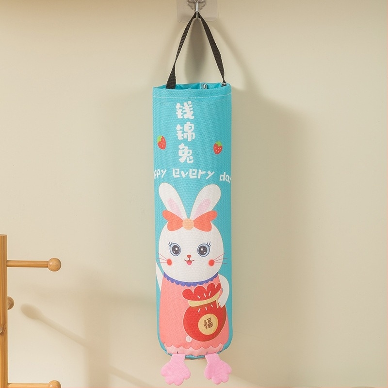 Οργανωτής κρεμαστών σακουλών απορριμμάτων - Κουζίνα, τοίχος, Μεγάλη χωρητικότητα, Καμβάς, Στυλ καρτούν/τρισδιάστατο, Πολλαπλών χρήσεων