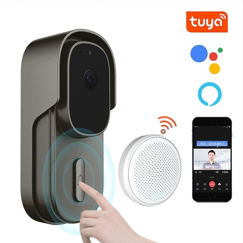 Βιντεοθυροτηλέφωνο με ασύρματο ενδοεπικοινωνίας και αλλαγή φωνής, μοντέλο WF001B-801D, μπαταρία, 5V, κατάλληλο για οικίες, βίλες, διαμερίσματα, ξενοδοχεία και γραφεία