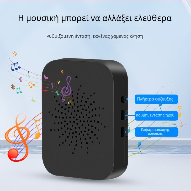 Ασύρματο θυροτηλέφωνο με βίντεο-συνομιλία - WiFi έλεγχος μέσω εφαρμογής, μεταδότης με μπαταρία, δέκτης τροφοδοσία USB, DC 5V 1A, κατανάλωση 0,5W, μοντέλο BD2