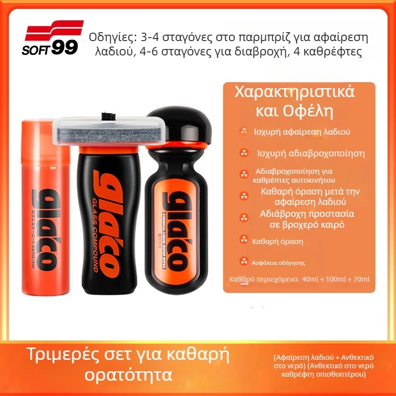 Απομακρυντικό φιλμ λαδιού για γυαλιά αυτοκινήτου και καθρέπτη οπισθοπορείας — Μάρκα Other; Τύπος: Απομακρυντής φιλμ λαδιού για γυαλί; Κύρια συστατικά: Default item; Διάρκεια ζωής: Other; Πρότυπα ποιότητας: Other