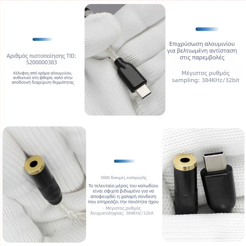 Chang Sheng CS46L41 Type-C Hi-Fi DAC ακουστικά με ενσωματωμένο ενισχυτή για κινητά