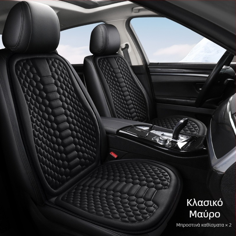 Κάλυμμα καθίσματος αυτοκινήτου, universal για όλες τις εποχές, διαπνέον και αντιολισθητικό, σετ τριών τεμαχίων, βαμβακερό ύφασμα