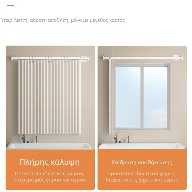 Κουρτίνα παραθύρου μπάνιου, χωρίς διάτρηση, φλάνελα, απλή μοντέρνα για ιδιωτικότητα (σαλόνι, κρεβατοκάμαρα)