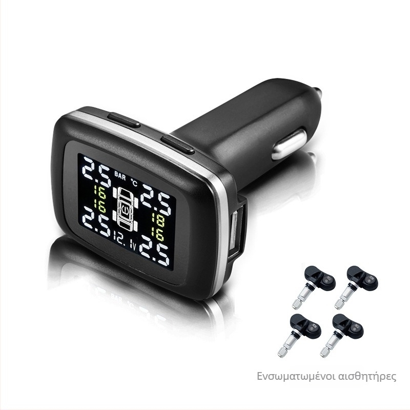 Εξωτερικό TPMS με ψηφιακή οθόνη, μοντέλο C110, εύρος 0-3.5 bar, ακρίβεια ±0.1 bar, φορητό