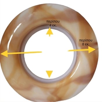 Ξύλινα δαχτυλίδια κουρτινών με Ρωμαϊκό δαχτυλίδι, παχύτερα, με τρύπες, μοντέρνο μινιμαλιστικό στυλ (Ξύλο, Ρωμαϊκό δαχτυλίδι, παχύτερο, τρύπες, δαχτυλίδια κουρτινών)