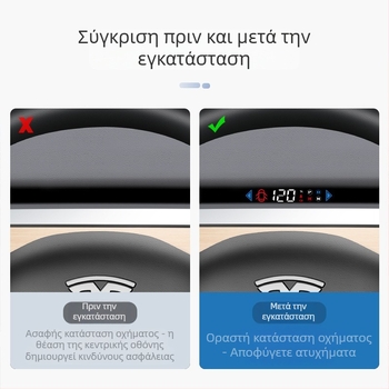 HUD οθόνη αυτοκινήτου T5, HD ανάλυση, τροφοδοσία μέσω OBD, κατάλληλο για Model 3 και Model Y