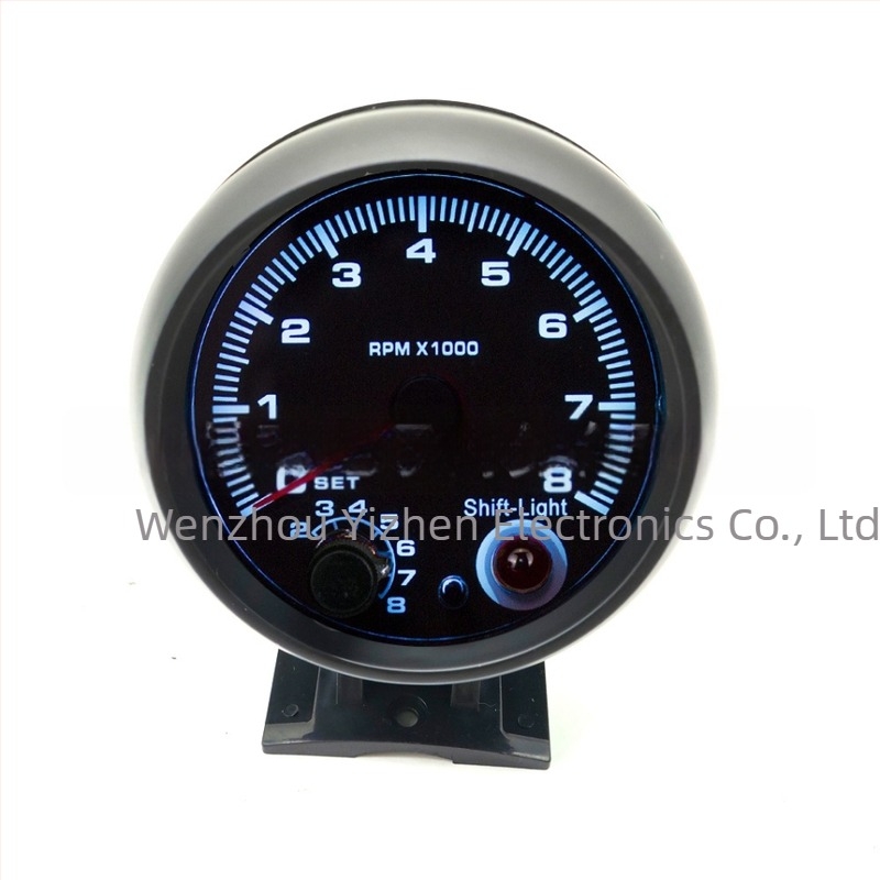 Μετρητής στροφών αυτοκινήτου Blu-ray, 0-8000 RPM, ακρίβεια 0,1, 12V