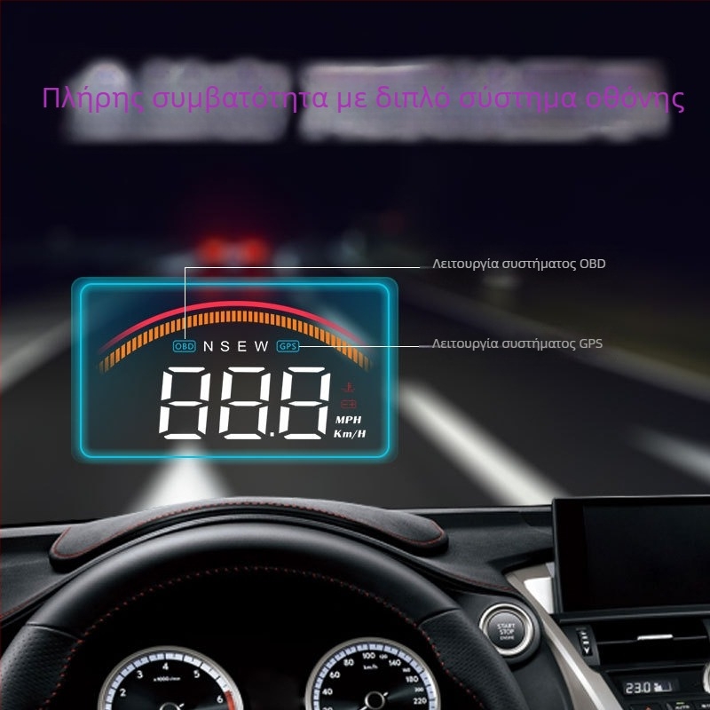 Weiying HUD οθόνη αυτοκινήτου M11, τροφοδοσία OBD, LED οθόνη, καθολική συμβατότητα