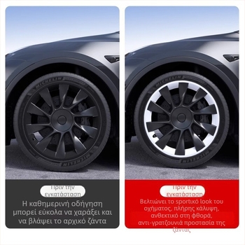 Κάλυμμα κέντρου τροχού για Tesla Model Y με πλήρη κάλυψη, προστασία από γρατζουνιές, εξάρτημα για τροχούς
