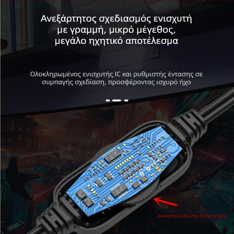Επιτραπέζιο ηχείο υπολογιστή με USB διεπαφή, 2 κανάλια, ισχύς 6W, εύρος συχνοτήτων 60 Hz-15 kHz, είσοδος ήχου 3,5 mm (USB; 2 κανάλια; 6W; 60 Hz-15 kHz; 3,5 mm είσοδος ήχου)