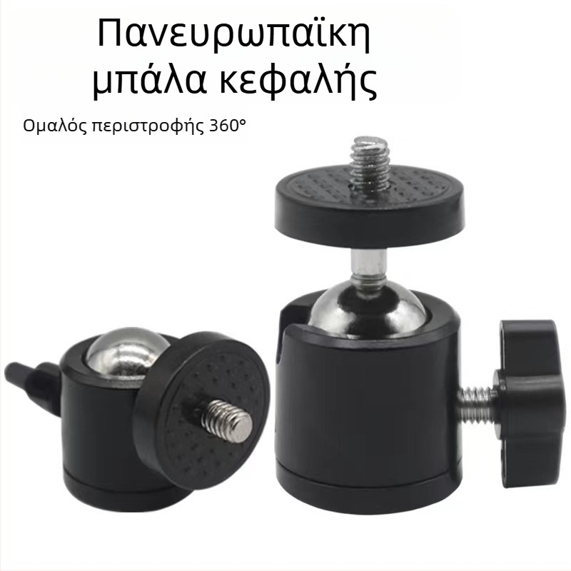 Q29 Οξειδωμένη Ball Head Γιμμπαλ με 3 οπές και φωτισμό για φωτογραφία – Αλουμίνιο CNC κατεργασία, Li Huang