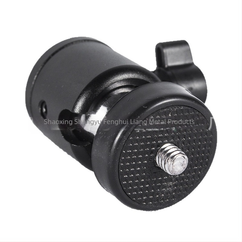 Q29 Οξειδωμένη Ball Head Γιμμπαλ με 3 οπές και φωτισμό για φωτογραφία – Αλουμίνιο CNC κατεργασία, Li Huang