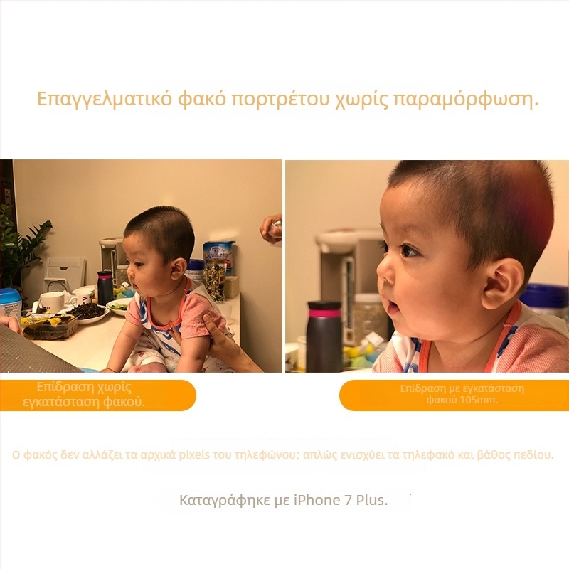 pholes PH-8166 Φακός πορτραίτου για κινητό, εξωτερικός φακός 105 mm, bokeh DSLR‑τύπου για smartphones