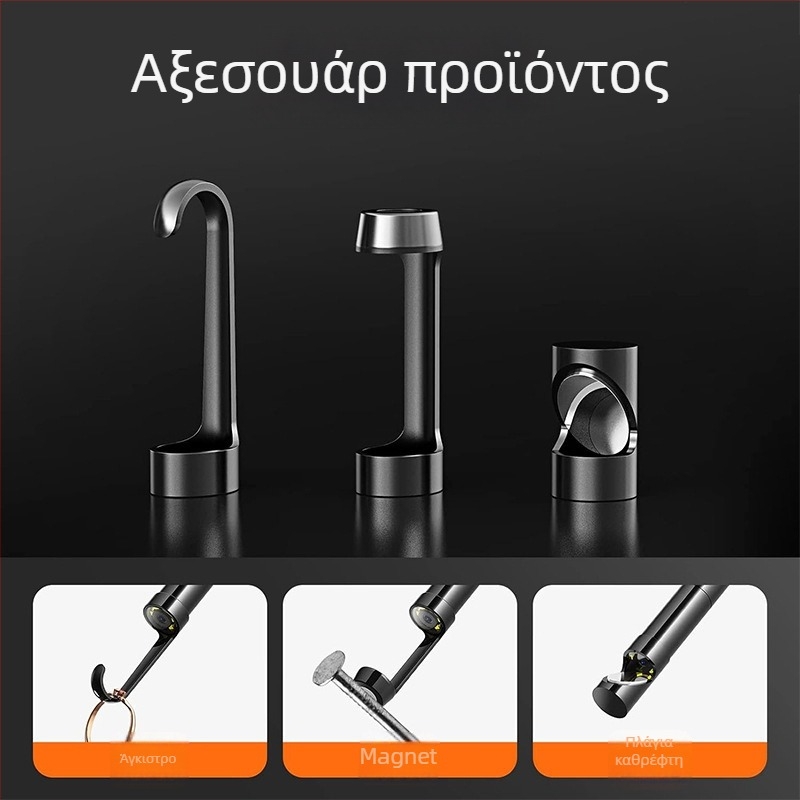 Ενδοσκοπική κάμερα για μηχανικά μέρη, πεδίο προβολής 70°, IP67 αδιάβροχο, μήκος εργασίας 100 cm, ανάλυση 1920x1440, LED φως, για επισκευές αυτοκινήτων και βιομηχανικούς ελέγχους