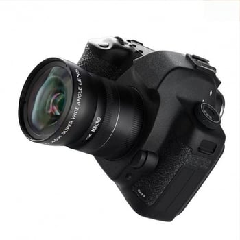 Ευρυγώνιος μακροφακός για DSLR με καθολική βάση, εστιακή απόσταση 120 mm, μεγέθυνση 0,45x, διάμετρο φίλτρου 58 mm, 2 στοιχεία σε 2 ομάδες, κοντινή εστίαση 58 mm