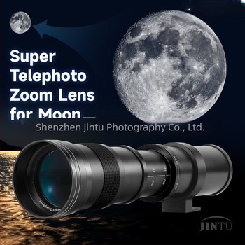 JINTU 420-800mm τηλεφακός ζουμ για Canon Mount - φίλτρο 67mm, ελάχιστη εστίαση 1,5 m, διάφραγμα f/8.3–f/16, πλήρες κάδρο