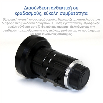 1,1 ίντσας φακός με σταθερό εστιασμό για C-mount κάμερες, 12MP/25MP, βιομηχανικός φακός με χαμηλή παραμόρφωση και εξαιρετικά καθαρή εικόνα