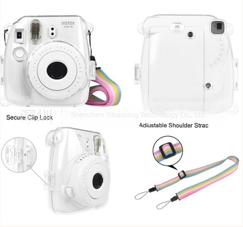 Polaroid Mini11 Σετ Αξεσουάρ Κρυστάλλινης Θήκης - 17 σε 1, Διαφανές Κέλυφος, Πλαίσιο Φωτογραφιών, Αυτοκόλλητα, Άλμπουμ