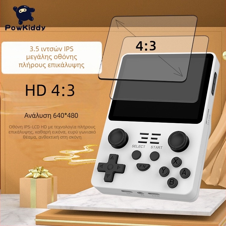 POWKIDDY RGB20S το φορητό χειριστήριο κονσόλας με ανοιχτό κώδικα ARKOS OS, 16GB μνήμη, USB, ήχος 3.5mm, MP4 player