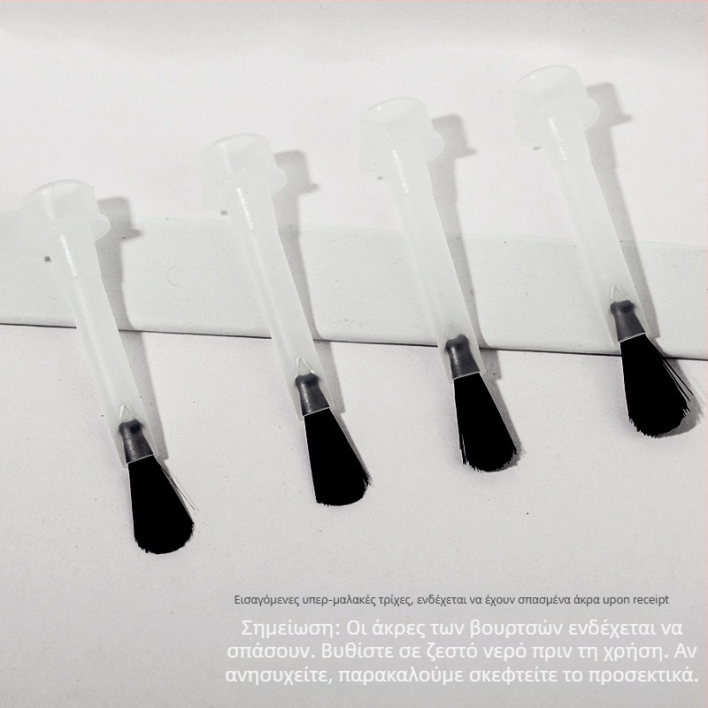 Feather Σετ Ανταλλακτικών Κεφαλών Βούρτσας για Gel Νύχια – Επαγγελματικό Πλαστικό Σετ Πινέλων Νυχιών, Καθαρή Περιεκτικότητα 100