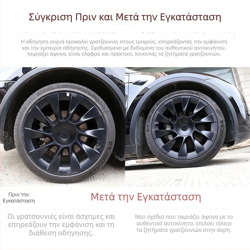 Δακτύλιος προστασίας καλύμματος κέντρου τροχού για Tesla cyclone - LR πλαστικό, συμβατό με Tesla, προέλευση Κίνα, χωρίς προσαρμογές