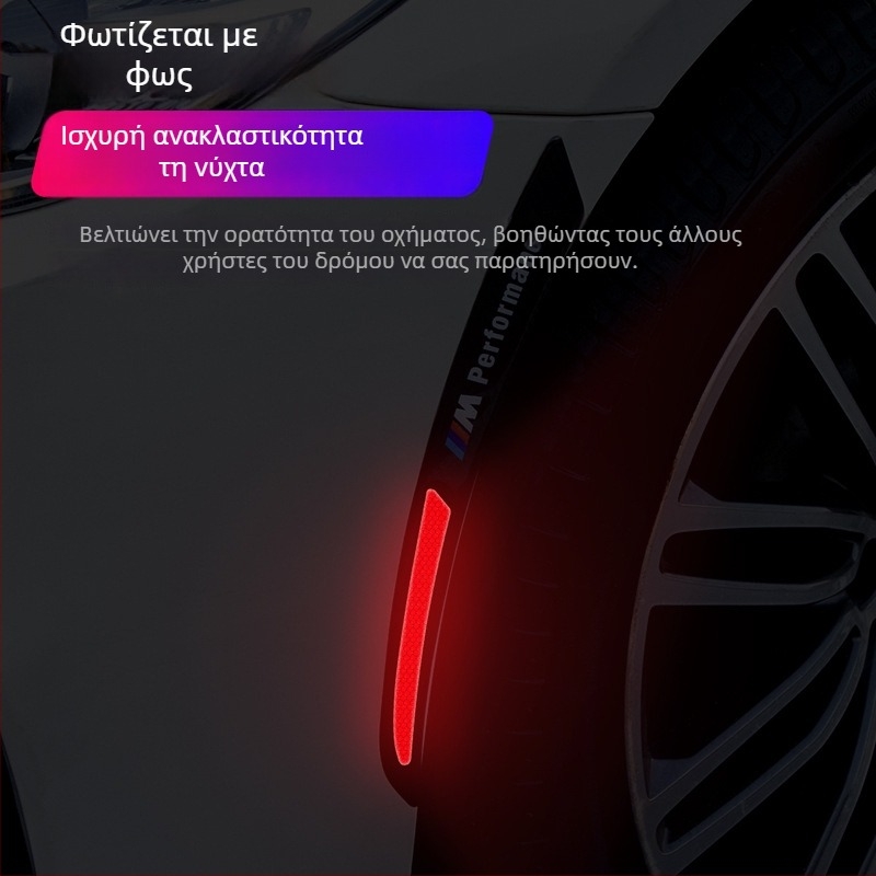 Ανακλαστικό αυτοκόλλητο φρυδιού τροχού αυτοκινήτου – Αντι-σύγκρουσης, καθολική εφαρμογή, Μοντέλο Wheel Eyebrow 001, Υλικό: TPE, Προέλευση: Γκουανγκντόνγκ