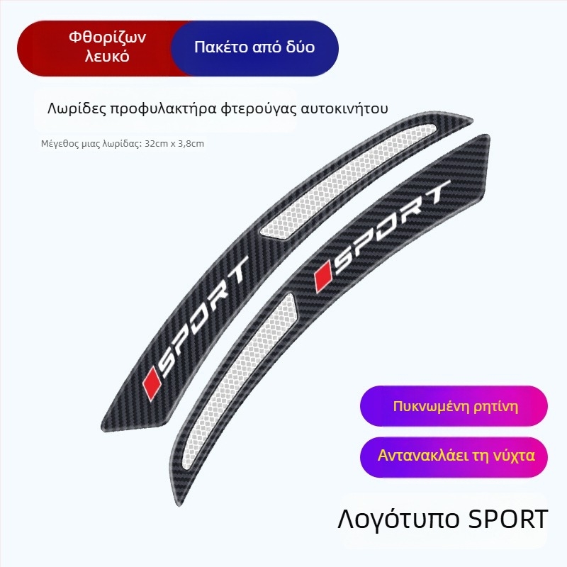 Ανακλαστικό αυτοκόλλητο φρυδιού τροχού αυτοκινήτου – Αντι-σύγκρουσης, καθολική εφαρμογή, Μοντέλο Wheel Eyebrow 001, Υλικό: TPE, Προέλευση: Γκουανγκντόνγκ