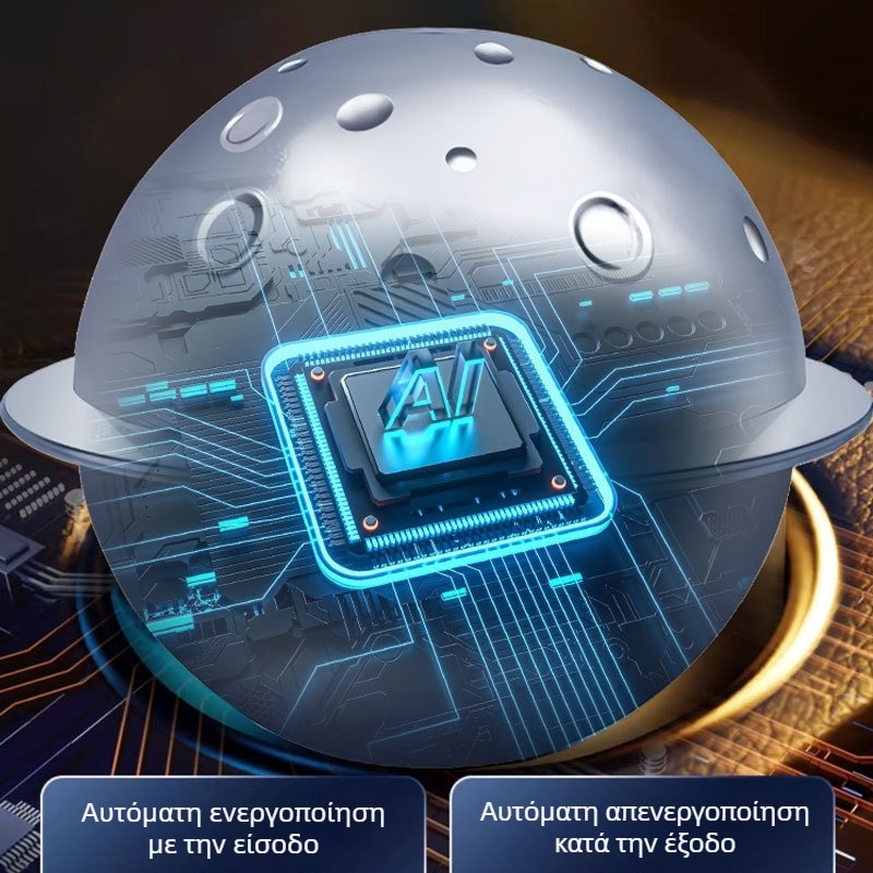 Διαχυτής αρώματος αυτοκινήτου και συσκευή αρωματοθεραπείας με αυτόματο ψεκασμό, υγραντήρα και διακοσμητικό με έμπνευση αστροναύτη