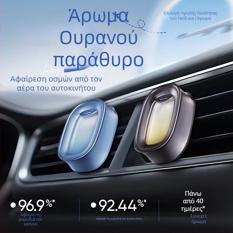 Αυτοκινητικό άρωμα με μεταλλικό κάτοχο για αεραγωγούς; Musk chypre / θαλασσινό άρωμα; 50–100 ml (εξάτμιση 1–15 ημέρες)