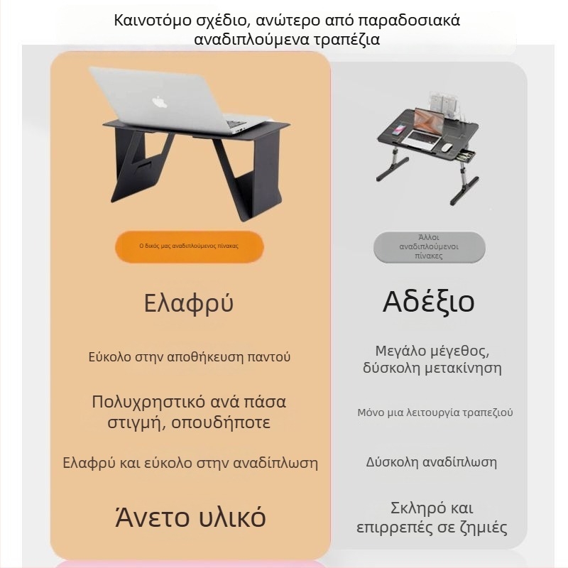 Πτυσσόμενος τραπεζάκι αυτοκινήτου για φορητό υπολογιστή – φορητό, λεπτό και ελαφρύ για εργασία στο αυτοκίνητο